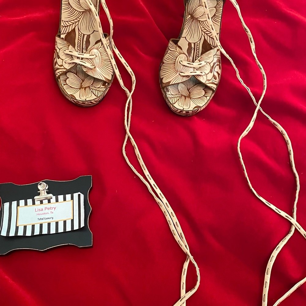 ♥️SOLD♥️Gucci leather sandals in brown/beige - Picture 8 of 13